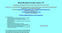 Desktop Screenshot of boatrentals.lakeannavacation.com