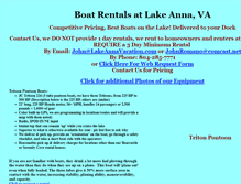 Tablet Screenshot of boatrentals.lakeannavacation.com